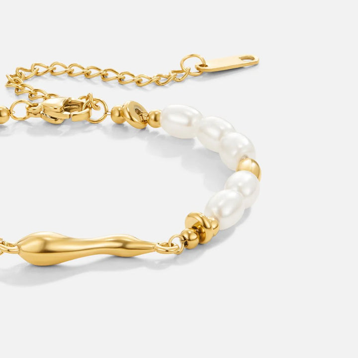 EVA PEARL BRACELET | GOLD