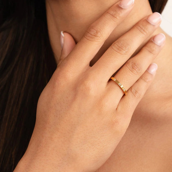 MABEL CRYSTAL RING | GOLD