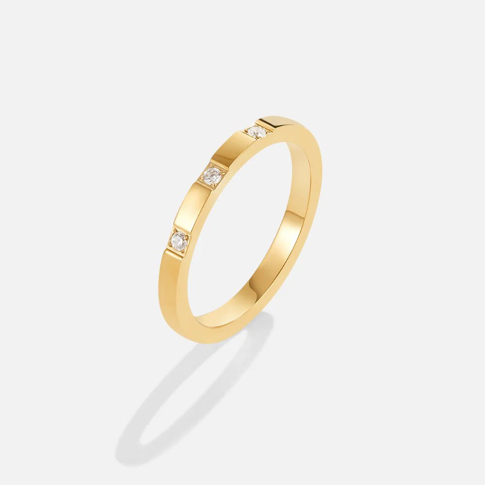 MABEL CRYSTAL RING | GOLD