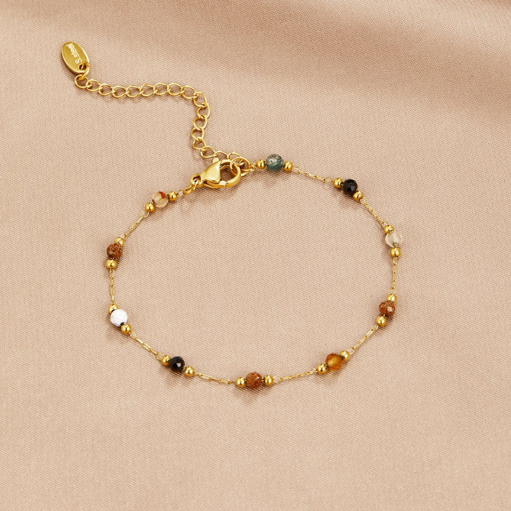 LINA BEADED BRACELET | GOLD