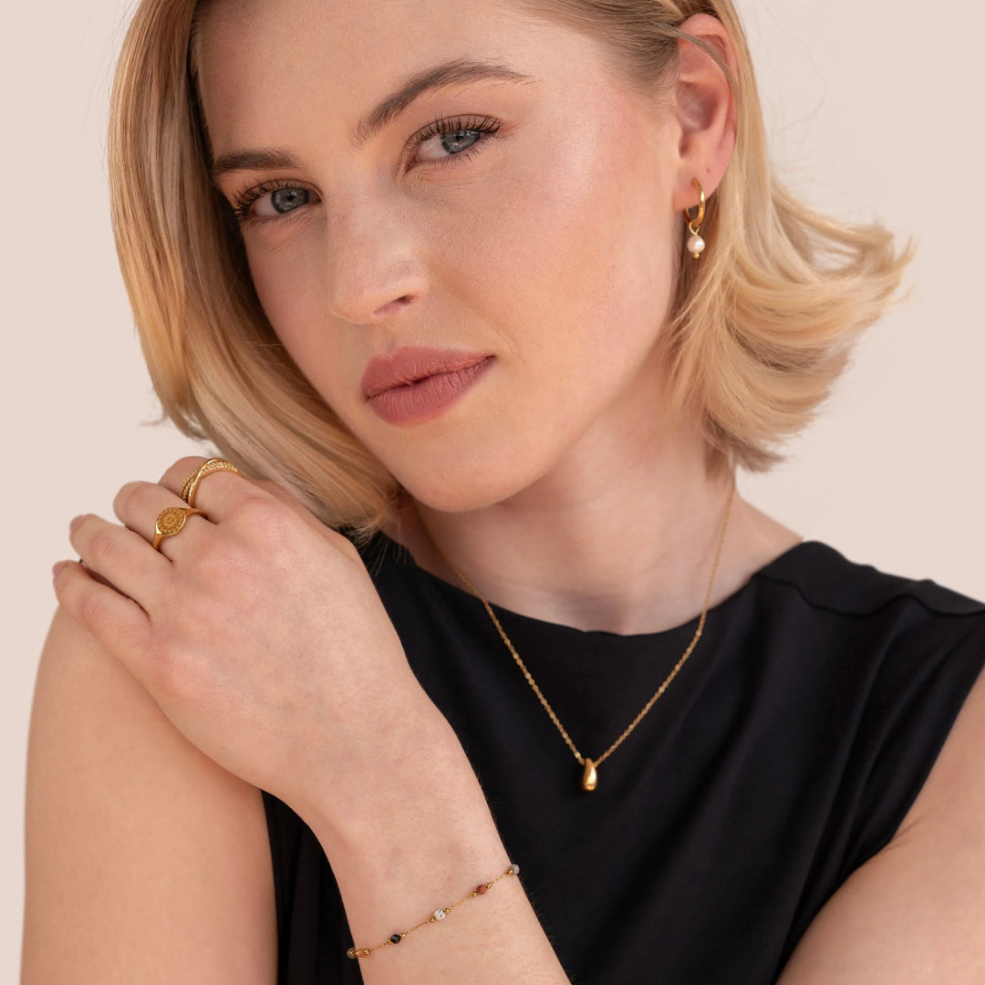 LINA BEADED BRACELET | GOLD