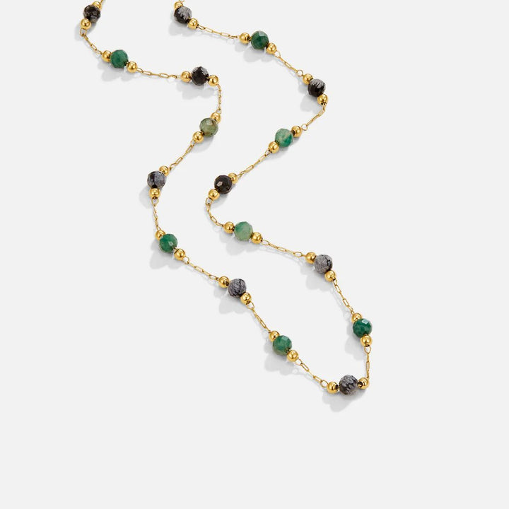 COLOR PEARLS NECKLACE | GOLD