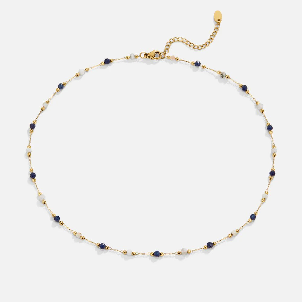 COLOR PEARLS NECKLACE | GOLD
