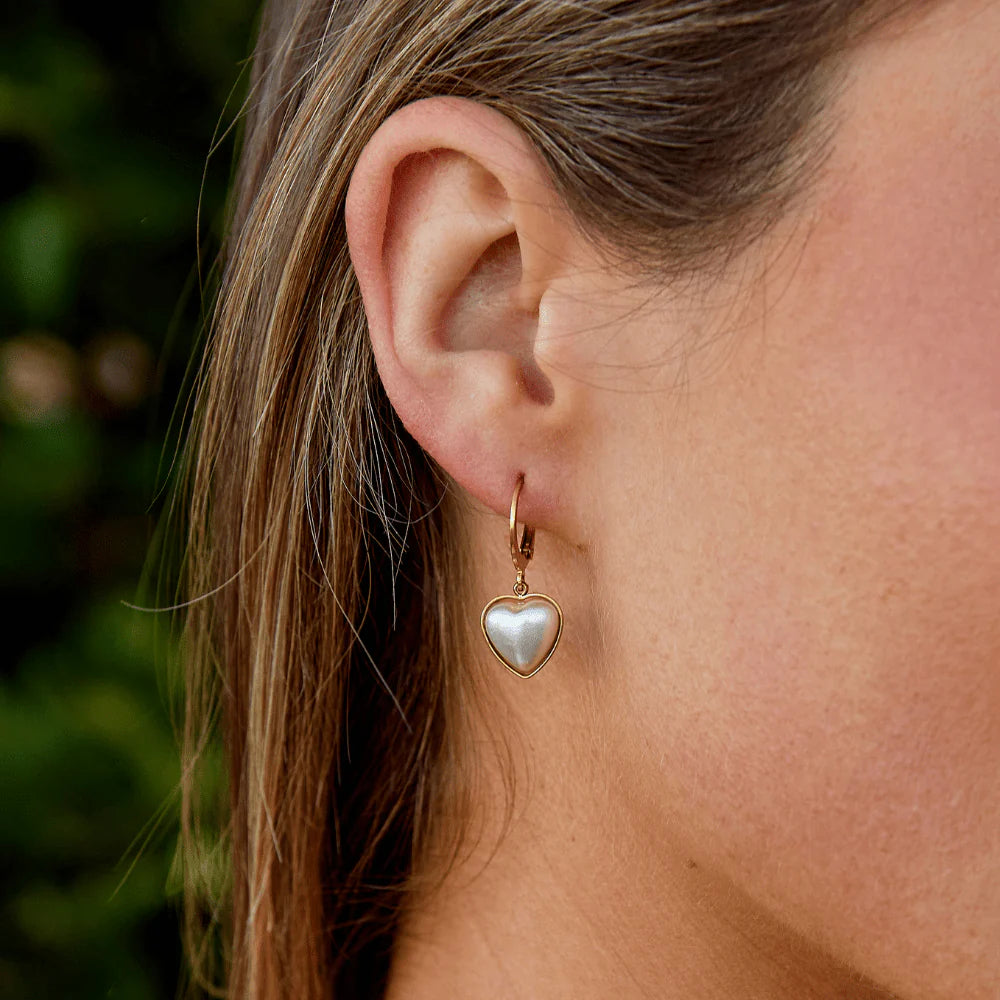 MOLLY HEART EARRINGS | GOLD