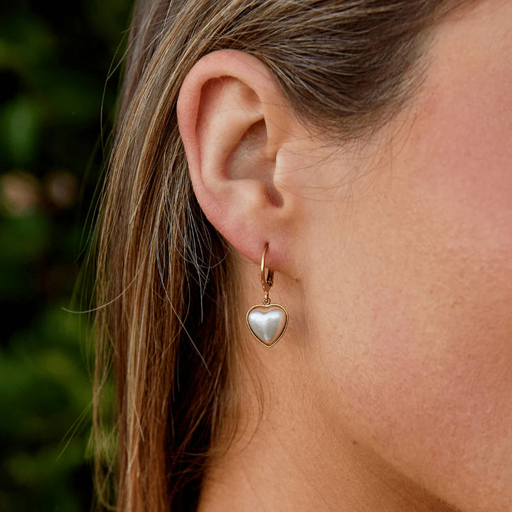 MOLLY HEART EARRINGS | GOLD