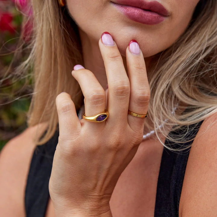 SENNA STONE RING | GOLD