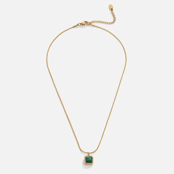 ISA GREENSTONE NECKLACE | GOLD