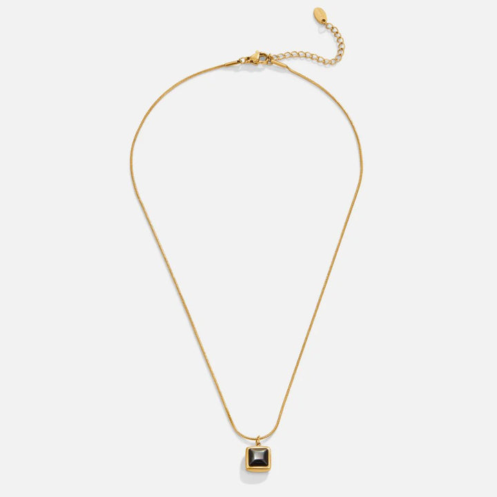 ISA BLACKSTONE NECKLACE | GOLD