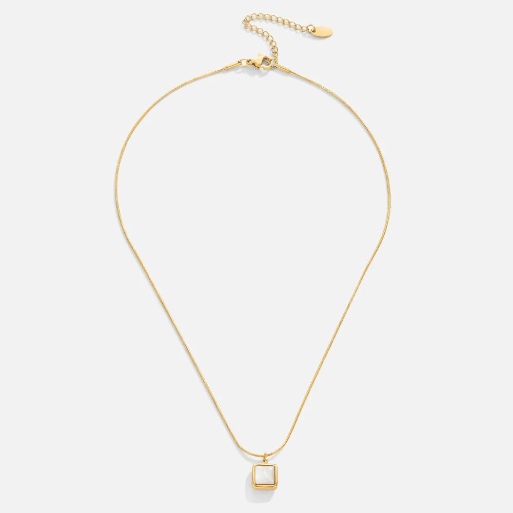 ISA MOONSTONE NECKLACE | GOLD