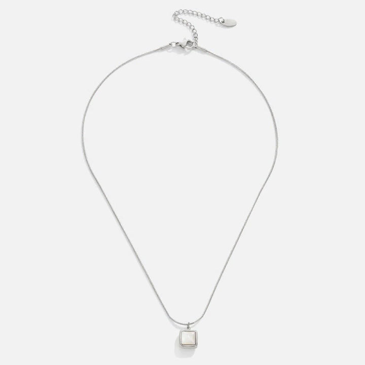 ISA MOONSTONE NECKLACE | WHITE GOLD