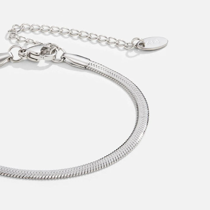 ROSA SNAKE BRACELET | WHITE GOLD