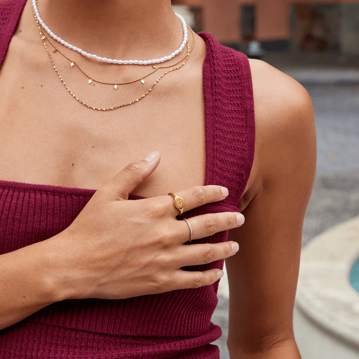 SUNNY FACE RING | GOLD