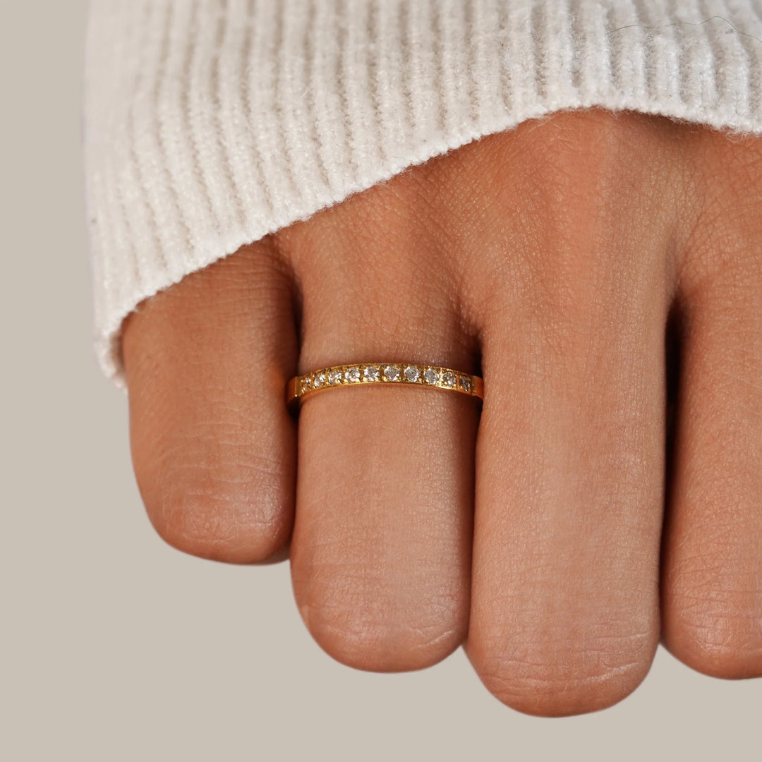 TATE CRYSTAL RING | GOLD