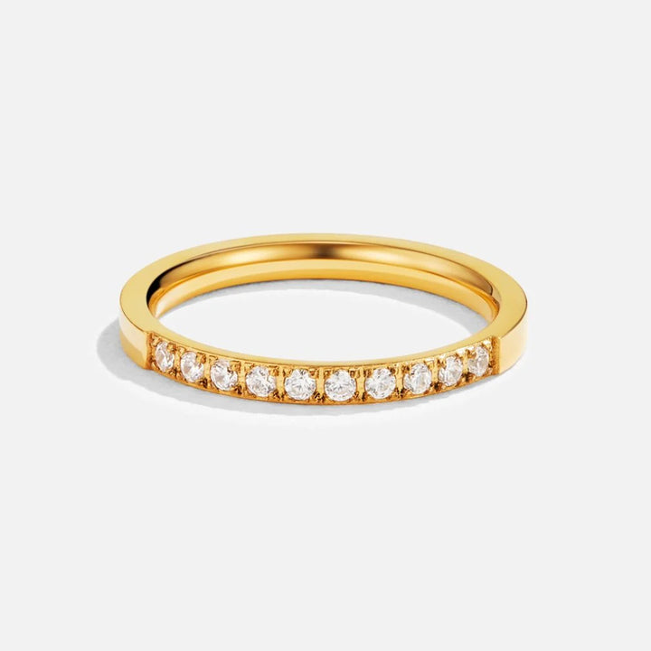 TATE CRYSTAL RING | GOLD