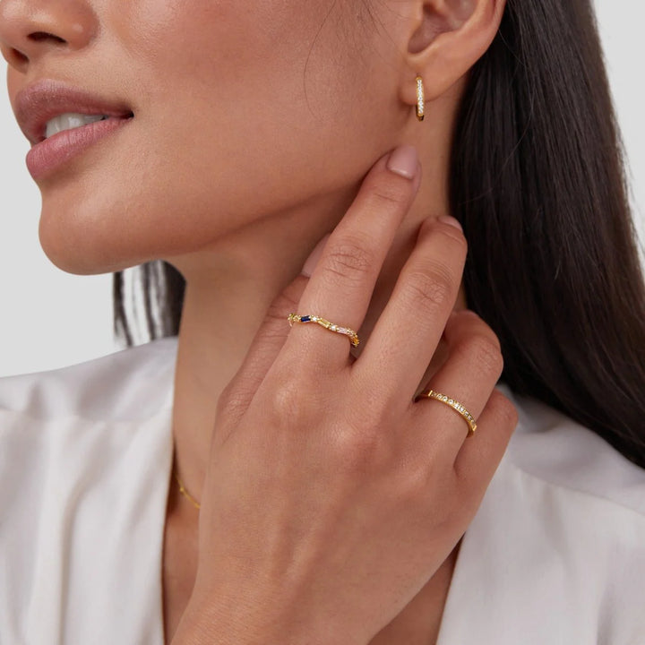 TATE CRYSTAL RING | GOLD