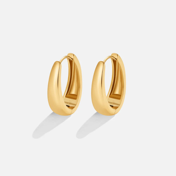 LOPEZ HOOP EARRINGS | WHITE GOLD