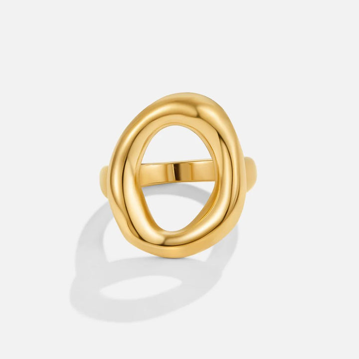 VANITY CHUNKY RING | WHITE GOLD