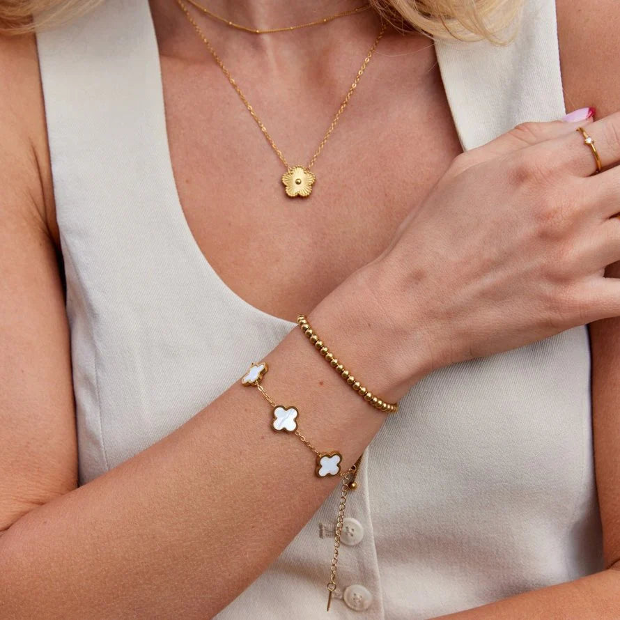 MANDY PEARL BRACELET | GOLD